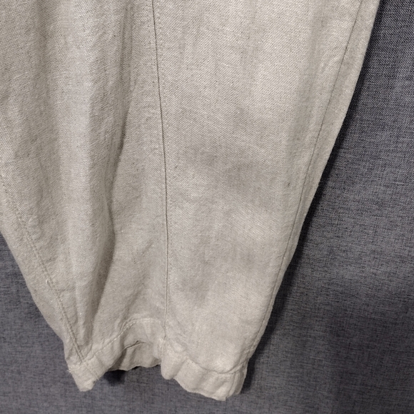 NWOT Old Navy Linen Blend Pants Womens 3X Tan Boho Retro 90s Y2K Minimalist - Picture 4 of 8